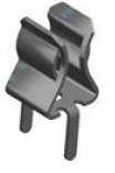 3514 - Straight PC Leg Fuse Clip With End Stops