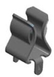 3515p - Snap-In PC Fuse Clip With Orientation Leg