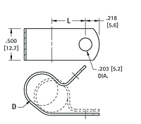 Steel Cable Clamp - Schematic Diagram