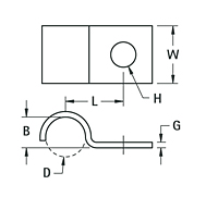 Steel Half Clamp - Schematic Diagram