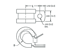 Cable Clamps - Schematic Diagram