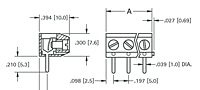 Modular Interlocking PC Terminal Block (8738) - Schematic Diagram