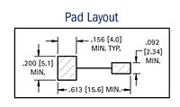 Pad Layout - Surface Mount Battery Clips & Contacts (56)