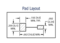 Pad Layout - Surface Mount Battery Clips & Contacts (53)