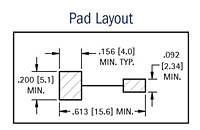 Pad Layout - Surface Mount Battery Clips & Contacts (57)