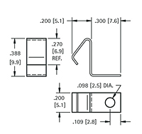 Surface Mount Leaf-Spring Contacts (5230) - Schematic Diagram