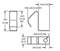 Surface Mount Leaf-Spring Contacts (5231) - Schematic Diagram