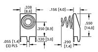 PC Buttons & Spring Contacts (628) - Schematic Diagram