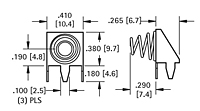 PC Buttons & Spring Contacts (629) - Schematic Diagram