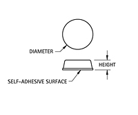 Series 781 and 782 Adhesive Bumpers - Schematic Diagram