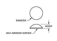 Series 783, 784 and 785 Adhesive Bumpers - Schematic Diagram