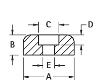 Recessed Bumper without Mold-In Washer - Schematic Diagram