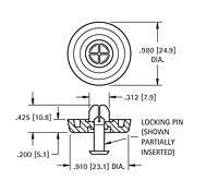 Self-Locking Bumper Foots - Schematic Diagram