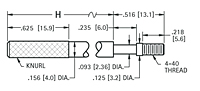 Slim Line Turnable Jack Screw - Schematic Diagram