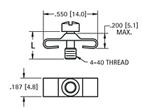 "Bow Tie" Retaining Clip - Schematic Diagram