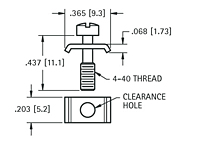Panel Mounting Hardware - Saddle Washer - Schematic Diagram