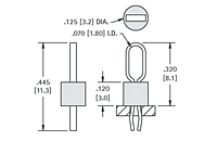 Color Keyed Thru Hole Mount (THM) Test Point (1690) - Schematic Diagram