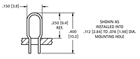 Color Keyed Thru Hole Mount (THM) Test Point (5024) - Schematic Diagram