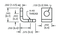 Threaded Mounting Brackets (612) - Schematic Diagram
