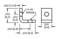Threaded Mounting Brackets (621) - Schematic Diagram