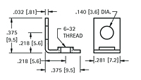 Threaded Mounting Brackets (634) - Schematic Diagram