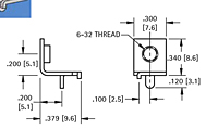 Threaded Mounting Brackets (632) - Schematic Diagram