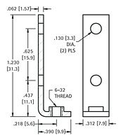 Threaded Mounting Brackets (708) - Schematic Diagram