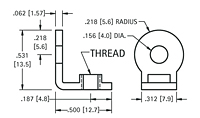 Threaded Mounting Brackets (4332) - Schematic Diagram