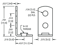 Threaded Mounting Brackets (631) - Schematic Diagram