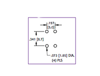 Mounting Diagram for Heavy Duty Vertical PC Screw Terminal