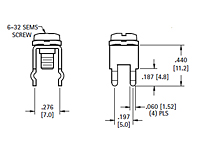 15 Ampere (A) Current Type Sems Screw Terminal (2185-A) - Schematic Diagram
