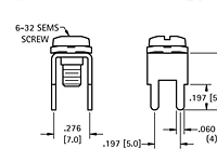 15 Ampere (A) Current Type Sems Screw Terminal (2186) - Schematic Diagram