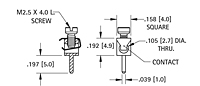 Schematic Diagram for 15 Ampere (A) Current Wire Contact Type Mini Binding Post