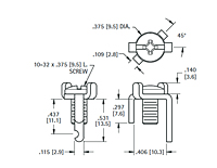30 Ampere (A) Current Type Heavy Duty Screw Terminal (1206) - Schematic Diagram