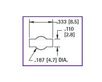 Mounting Diagram for Solder Tab Screw Terminal