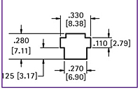 Mounting Diagram - Quick-Fit Screw Terminal (1217)