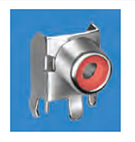 Snap-Fit 90 Degree (º) PC Phono Jack