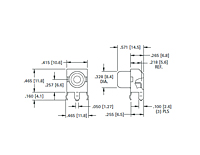 Snap-Fit 90 Degree (º) PC Phono Jack - Schematic Diagram