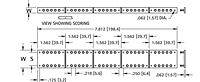 Miniature Scored Turret Terminal Boards - 2 - Schematic Diagram