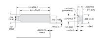 Low Profile Blank Brackets (9230)