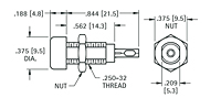 Fully Insulated Standard Tip Jack - Schematic Diagram