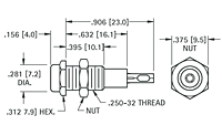 Metal-Clad Tip Jack (STD) - Schematic Diagram