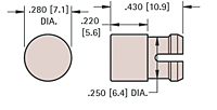 Standard Height Round Caps (8662) - Schematic Diagram