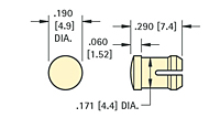 Low Profile Round Caps (8656) - Schematic Diagram