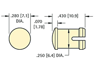Low Profile Round Caps (8668) - Schematic Diagram