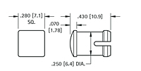 Low Profile Square Caps (8686) - Schematic Diagram