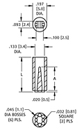 "Self-Aligning" Mount for Bi-Lead T-1 - Schematic Diagram