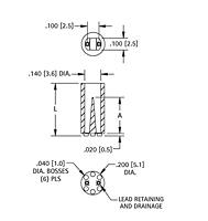 "Self-Retaining" Mount for T-1 - Schematic Diagram