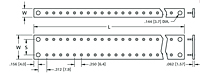 Miniature Double Turret Terminal Boards - Schematic Diagram