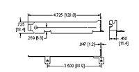 9 Pin Style PC Bracket for EISA/ISA